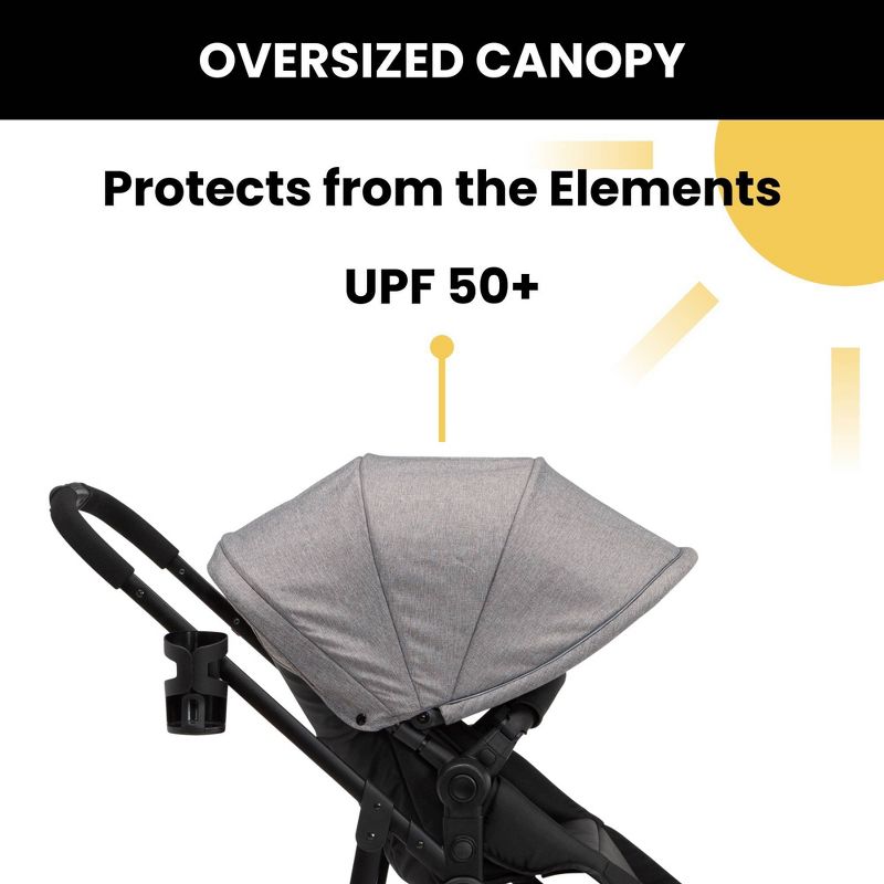 Jeep PowerGlyde Plus 3-in-1 Stroller - Gray, 5 of 13
