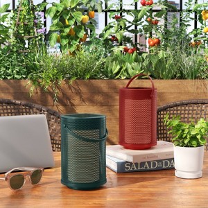 Mesh Solar and Rechargeable USB LED Outdoor Lantern - Room Essentials™ - 1 of 4