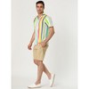 Lars Amadeus Men's Summer Irregular Printed Camp Collar Short Sleeves Button Down Hawaiian Shirt - 4 of 4