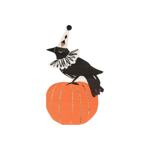 Meri Meri Vintage Halloween Crow Napkins (Pack of 16) - 1 of 4