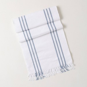 Sullivans 74" Woven Table Runner, Blue - 1 of 3