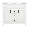NicBex 35.9" Bathroom Vanity with Sink, Bathroom Storage Cabinet, 2 Spacious Drawers and 2 Cabinet Doors with Shelf for Bathroom - 4 of 4