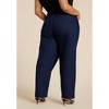 ELOQUII Faux Suede Side Stripe Straight Leg Jean - 4 of 4