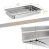 6 Pack Full Size Hotel Pan Steam Table Pan, [NSF Certified] Catering Food Pan Commercial Stainless Steel 2.5 Inch Deep Anti-Jamming - 4 of 4