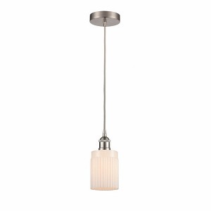 Hadley - 1 Light Cord Hung Mini Pendant In Art Deco Style-9.75 Inches Tall and 4.5 Inches Wide - 1 of 1