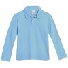 City Threads  100% Cotton Soft Knit Jersey 2-Button Long Sleeve Boys Polo Shirt - USA-Made - 2 of 4