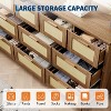 coucheta Rattan Dresser for Bedroom with 10 Drawer, 59" Wide Modern Chest of Drawers with Metal Handle, Large Wooden TV Stand for Living Room - 4 of 4
