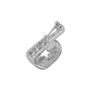 Unique Bargains Hip Hop Long Rhinestone Fake Grills 1 Pc - 1 of 4