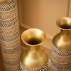 NicBex Modern Floor Flower Vases, Glazed Metal Large Vase for Flowers, Vintage Standing Vase for Pampas Grass Wicker, Set of 3 - 4 of 4