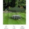 Pop Up Canopy Tent, Waterproof Outdoor Canopy Easy Up Portable Event Tent with 3 Adjustable Heights, 4 Sandbags, 8 Stakes, 4 Ropes - 2 of 4