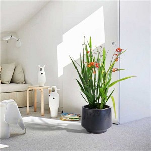KTMBDW Ceramic Plant Pots with Drainage Holes, Flower Pots for Indoor Plant, Diameter 8.66/11.02/14.96 Inches Small Flower Planters Set of 3 - 1 of 4