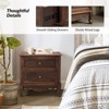 Galatea 24" Tall 2 - Drawer Nightstand with Two Drawers  and Charging Station| KARAT HOME - 4 of 4