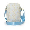 Disney Bag, Crossbody, Cinderella Running Pose Silhouette and Carriage, Blues Golds, Vegan Leather - 3 of 4