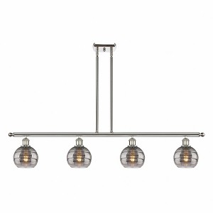 Rochester - 4 Light Stem Hung Island In Industrial Style-8.38 Inches Tall and 48 Inches Wide - 1 of 1