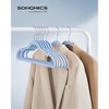 SONGMICS Velvet Hangers Non-Slip Clothes Hangers Pants Bar Space-Saving - 2 of 4