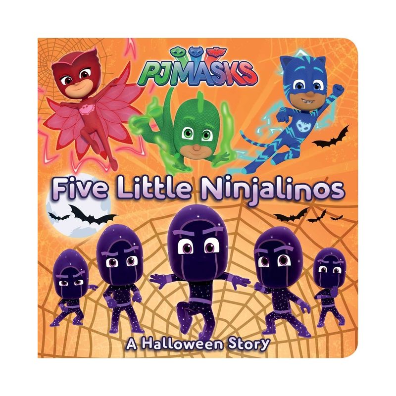 Five Little Ninjalinos - (Pj Masks) (Board Book), 1 of 2