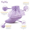 CozyWay Baby-Girls Lace Frilly Ruffle Socks Newborn Infants Eyelet Trim Ankle Dress Socks With Bow 6 Pairs 6-18 Months - 2 of 4