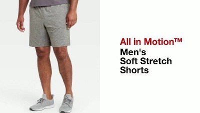 All in Motion Activewear Shorts Men's Large L Blue Pockets Elastic