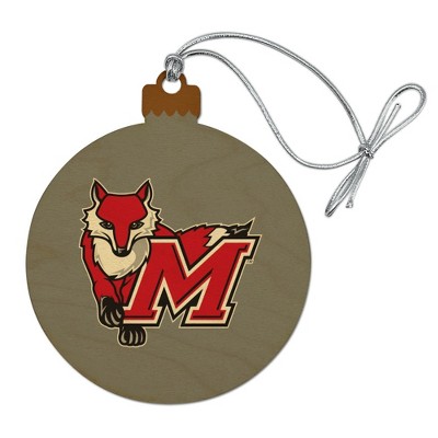 Marist College Secondary Logo Wood Christmas Tree Holiday Ornament