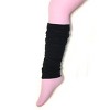 Wrapables Colorful Baby & Toddler Leg Warmers 2, Striped Ruching Black - 4 of 4