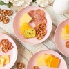 Okuna Outpost Set of 6 Pink Unbreakable Wheat Straw Cereal Dinner Plates Set for Kids, 8 In - 2 of 4