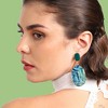 SOHI Women's White Under-The-Sea Drop Earrings - 3 of 3