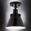 Urban Ambiance Luxury Modern Farmhouse Indoor Ceiling Light,  10''H x 8-1/4"W x 8-1/4''D,  Matte Black Finish, UHP4665 - 4 of 4