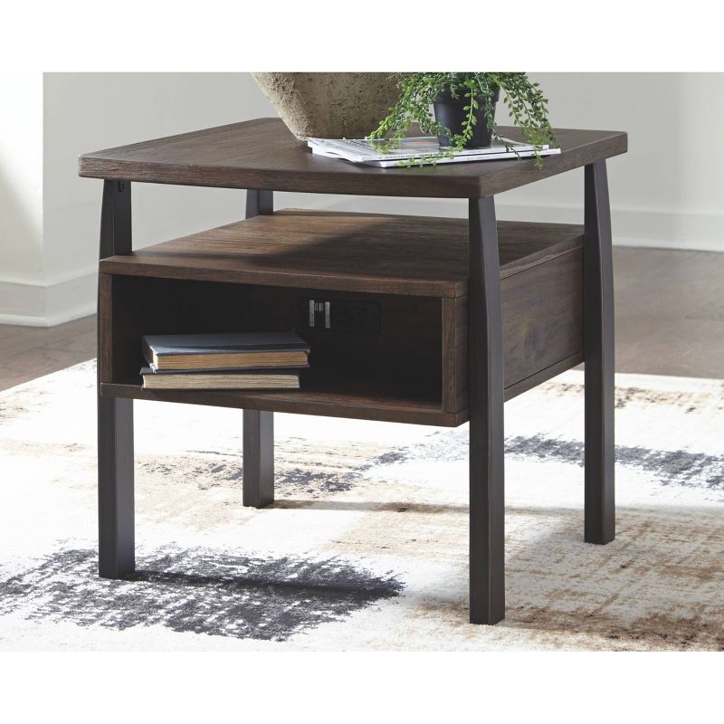 Vailbry Rectangular End Table Brown - Signature Design by Ashley, 2 of 11