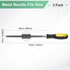 Unique Bargains Square Metal File High Carbon Steel Grip Handle Diamond Multipurpose Hand Files - 3 of 4