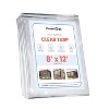 Covers&All Heavy Duty Multipurpose Clear Tarp with Grommets, Waterproof 20mil Vinyl Material Designed for Indoor or Outdoor Use - 4 of 4