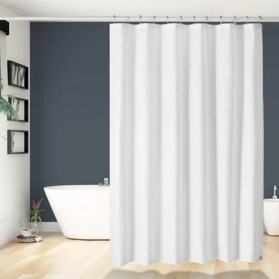 LunaLulinlk Waffle Shower Curtain, White Shower Curtain with Waffle Weave