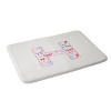 Deny Designs April Lane Art Fancy Bow Monogram Memory Foam Bath Mat - 2 of 4