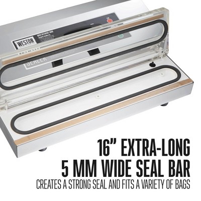 Weston Pro-2600 Stainless Steel Commercial Vacuum Sealer, 16-inch