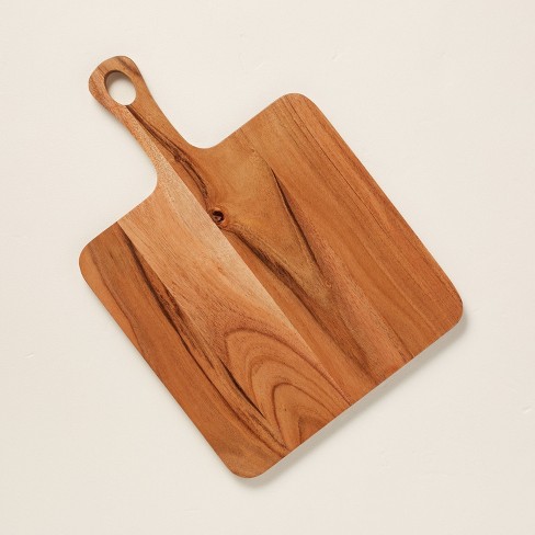 Contemporary Home Living 18 Wooden Cutting Board With Juice Well
