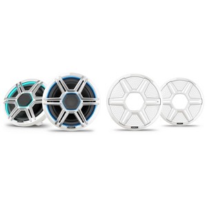 Garmin Fusion Apollo AP-FL88SPW 8.8" LED Marine Speakers Sport Grills, White, Pair with Garmin Fusion Apollo 010-13292-11 8.8" Sport Grills, Mesh W... - 1 of 4