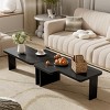 Nesting Modular Coffee Table Set with Rectangle Splicing Design,41.7'' Multifunctional Living Room Table-Baofuwish - 3 of 4