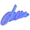 Northlight 17” Bright Blue NEON Dream LED Lighted Wall Sign - 3 of 4
