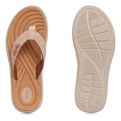 Womens Memory Foam Textured Flip Flop Sandal - image 4