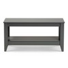 Elada Wood Coffee Table: Lower Shelf Storage, Tapered Feet, Modern Living Room - Baxton Studio - 2 of 4