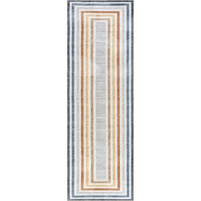 nuLOOM Alienor SpinClean Machine Washable Stain-Resistant Area Rug