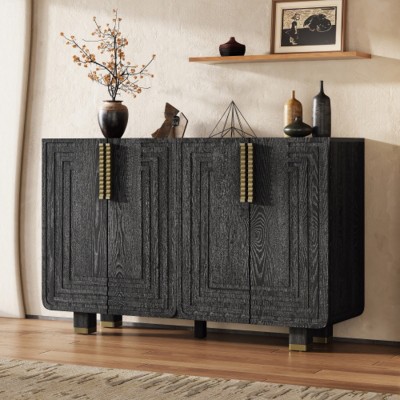 Modern Storage Cabinet with Doors and Shelves, Multifunction Sideboard Cabinet for Kitchen, Dining Room or Living Room–Maison Boucle