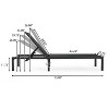 Christopher Knight Home Perlas Outdoor Aluminum Adjustable Chaise Lounge, Black - 3 of 4