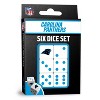 MasterPieces Officially Licensed NFL Carolina Panthers - 6 Piece D6 Gaming Dice Set Ages 6 and Up - 2 of 4