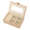 REGALWOVEN Women's Mini Modern Portable Faux Leather Jewelry Box - 3 of 4