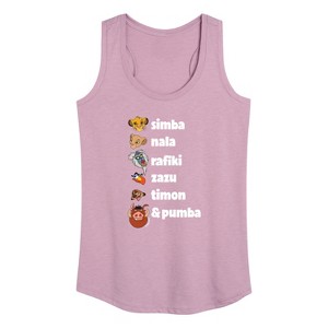 Women's - Disney - Main Characters Graphic Racerback Tank - 1 of 4