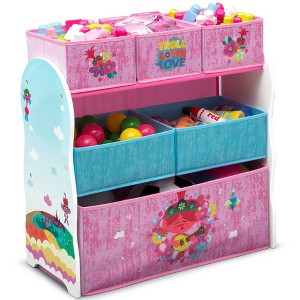 Delta Children Trolls World Tour Design and Store 6 Bin Kids' Toy Organizer - 1 of 4