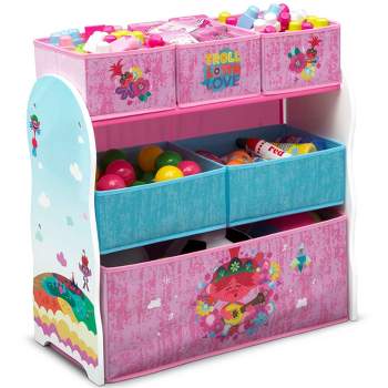 Trolls World Tour Design and Store 6 Bin Kids' Toy Organizer - Delta Children