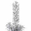 vidaXL Christmas Tree Decoration Slim Artificial Half Xmas Tree with Stand - Silver 59.1" - 4 of 4