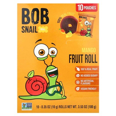 Bob Snail, Fruit Roll, Mango, 10 Pouches, 0.35 oz