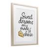 Stupell Industries Sweet Dreams Are Made Of Cheese Framed Print Under Glass Art - 2 of 4
